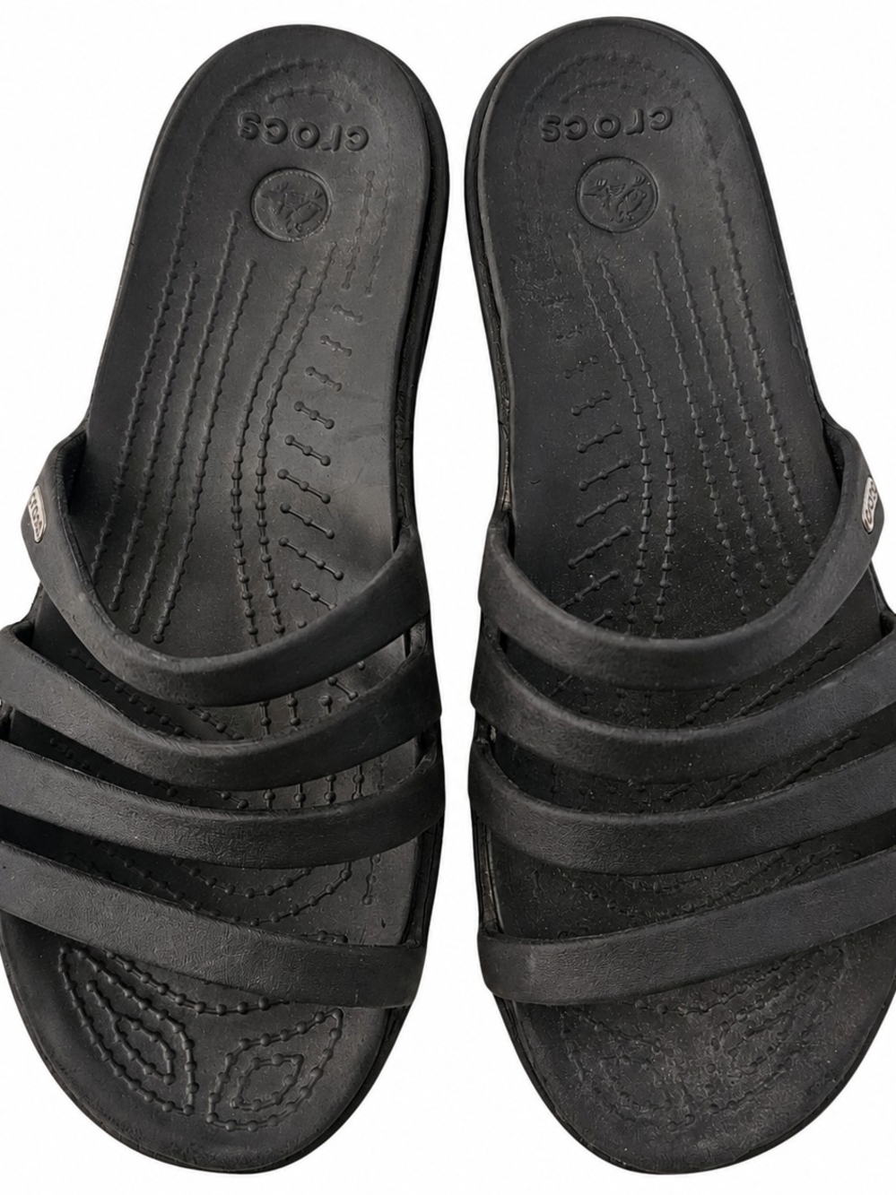 Crocs Black Slip-On Comfort Sandals Women’s Size 9